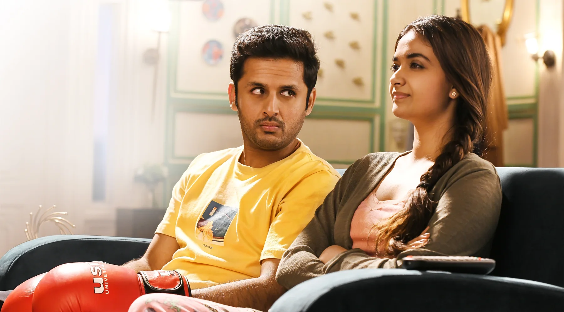 Archived image accompanying *Youth Star Nithin and Keerthy Suresh’s enthralling and fun filled song.