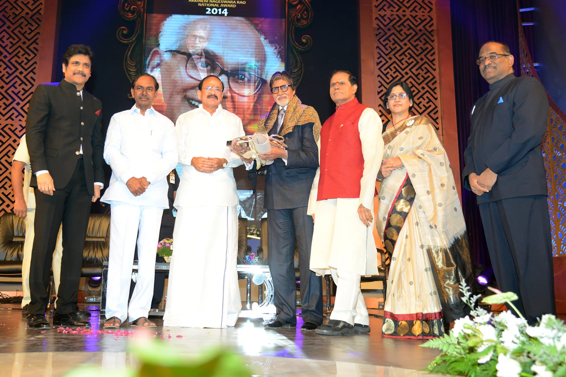 Archived image accompanying Amitabh Bachchan Receives ANR Award